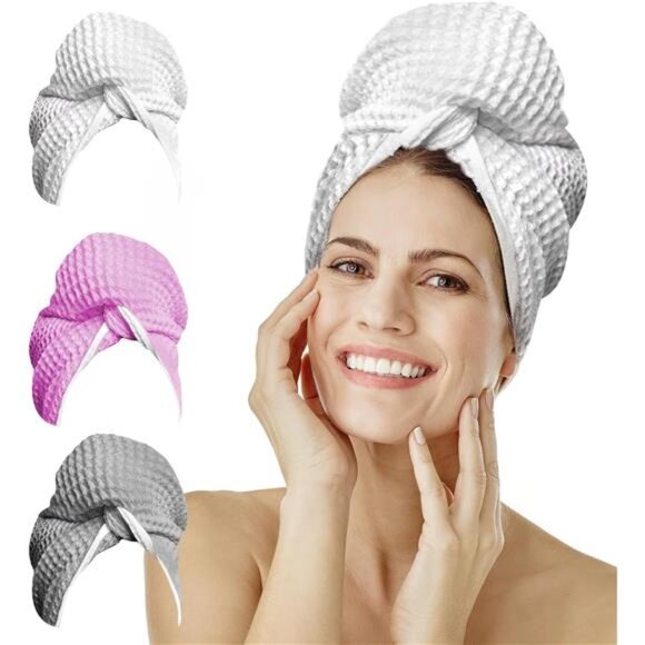 Microfiber Hair Wrap for Women - Extra Large 45 x 25 Anti-Frizz Quick Dry - Picture 1 of 7